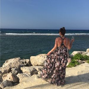 Floral Formal Chiffon dress